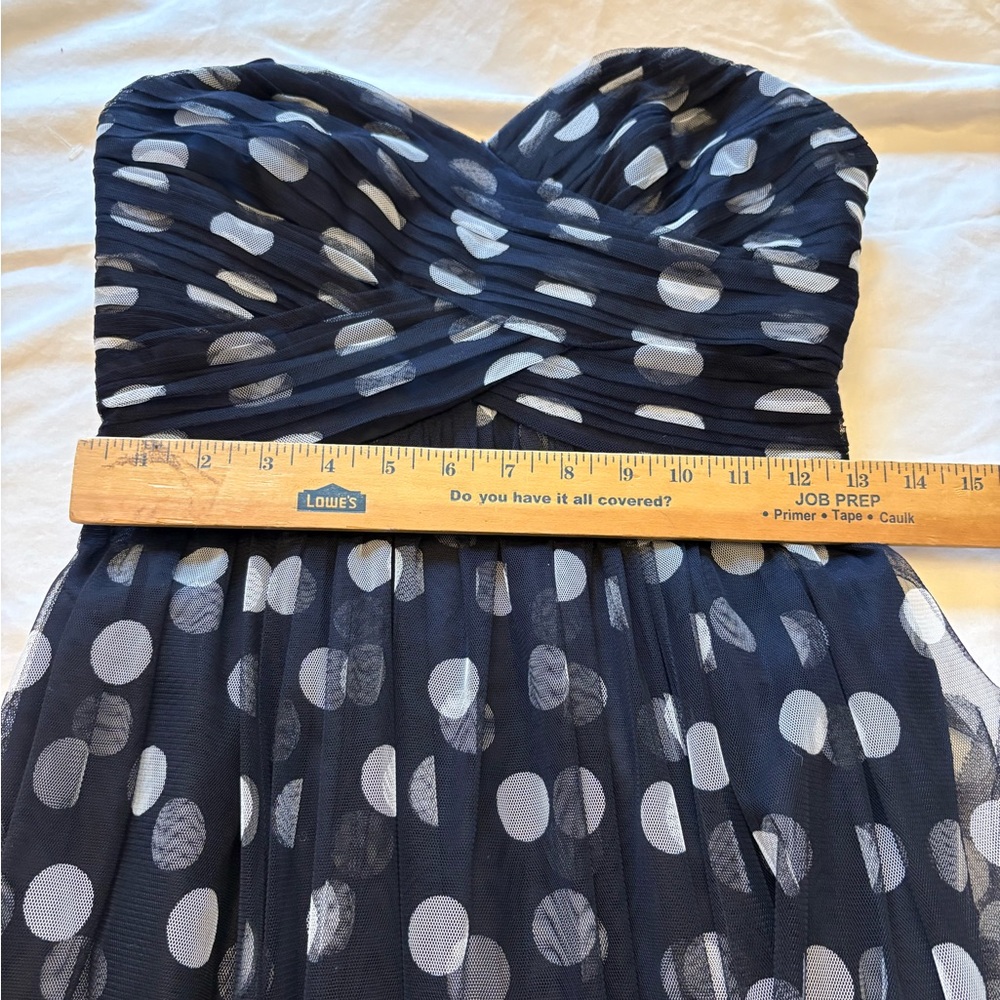 FLAWED - READ Lauren Ralph Lauren Polka Dot Tulle Maxi Dress - Picture 7 of 11